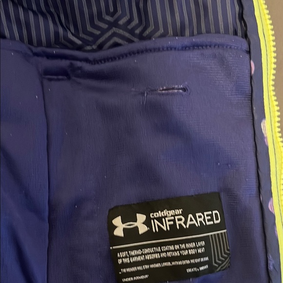 Under Armour Blue and Yellow Hoodie JM size - Picture 10 of 14